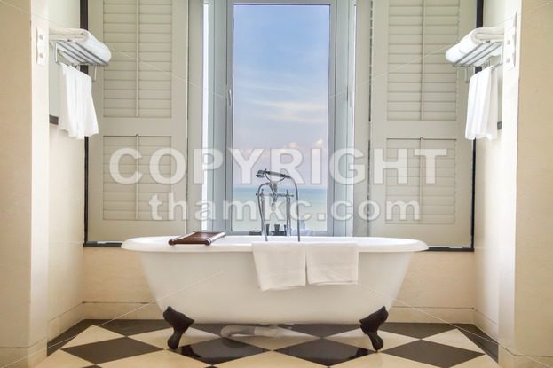 bathtub, luxury, interior, view, relax