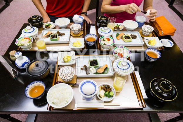 Japanese typical healthy breakfast set - ThamKC Royalty-Free Photos
