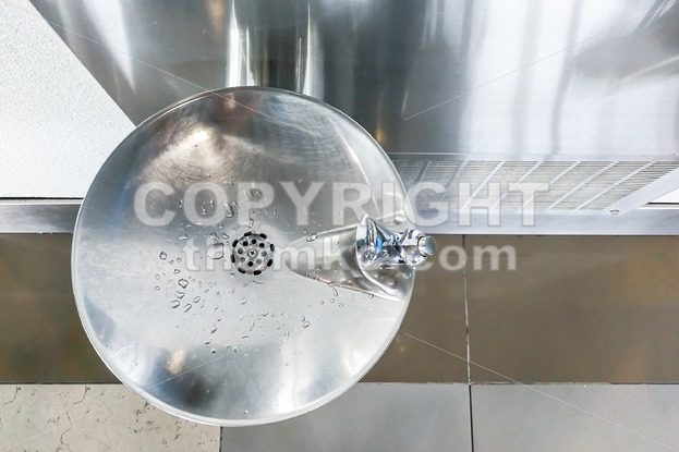 Filtered water cooler dispenser station facility at public area - ThamKC Royalty-Free Photos