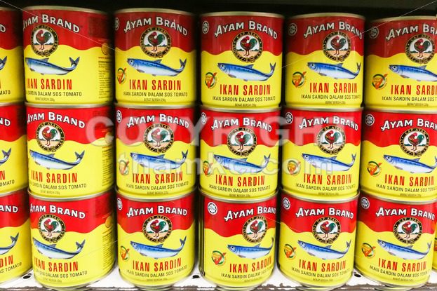 KUALA LUMPUR, Malaysia, June 25, 2017: Ayam Brand or Ayam is a prepared food company based in Singapore. Ayam Brand produces over 60 million cans of food annually and employs around 1,000 persons - ThamKC Royalty-Free Photos