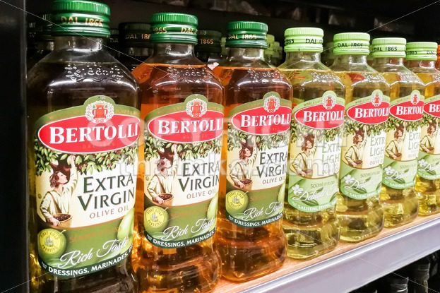 KUALA LUMPUR, Malaysia, June 25, 2017:  Bertolli is an Italian food brand. Originating as a brand of extra-virgin olive oil, it grew into an international brand of Italian and Mediterranean food. - ThamKC Royalty-Free Photos