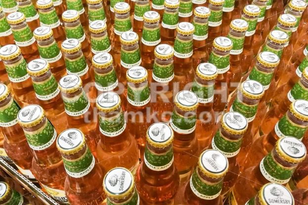 KUALA LUMPUR, Malaysia, June 25, 2017:  Somersby cider is a brand of Danish brewing company Carlsberg Group. It is one of the leading cider brand in Malaysia. - ThamKC Royalty-Free Photos