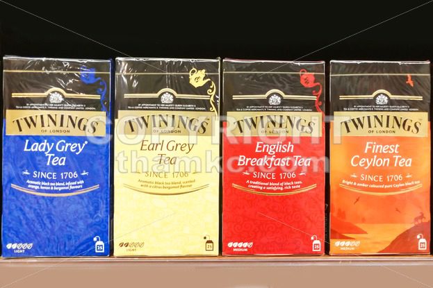KUALA LUMPUR, Malaysia, June 25, 2017: Twinings is an English marketer of tea, based in Andover, Hampshire. The brand is owned by Associated British Foods. - ThamKC Royalty-Free Photos