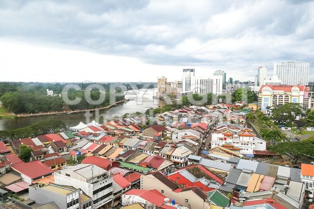 KUCHING, Malaysia, June 25, 2017:  Overview of Kuching city waterfront, popular tourism destination in Sarawak - ThamKC Royalty-Free Photos