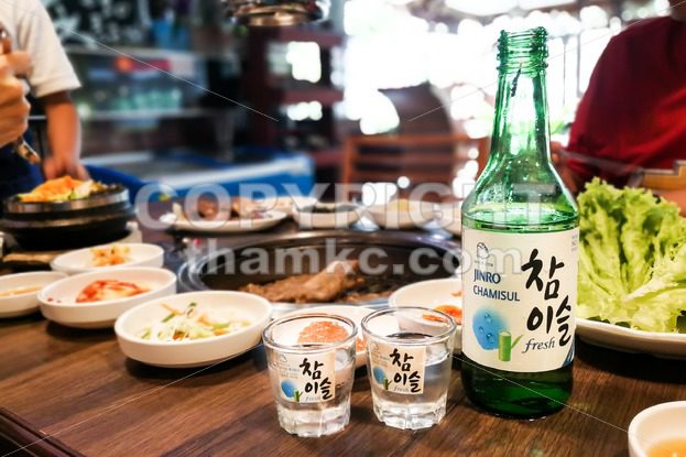 Kuala Lumpur, Malaysia, June 26, 2017:  Jinro Chamisul Soju has been the world’s best-selling soju for 12 consecutive years and has earned numerous accolades. Now available in Malaysia. - ThamKC Royalty-Free Photos