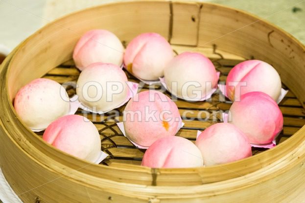 Traditional Chinese birthday bun named Shou Bao served on birthdays - ThamKC Royalty-Free Photos
