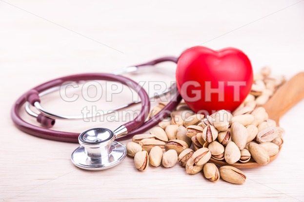 Pistachios rich in anti-oxidants good for health, keeps healthy heart. - ThamKC Royalty-Free Photos