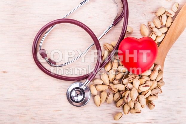 Pistachios rich in anti-oxidants good for health, keeps healthy heart. - ThamKC Royalty-Free Photos